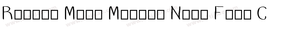 Roboto Mono Medium Nerd Font Complete字体转换